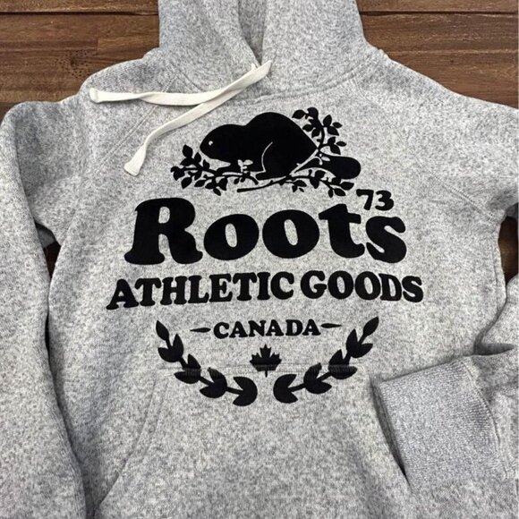 ROOTS gray hoodie. Woman’s size small. New condition. Warm and cozy! - Picture 2 of 10